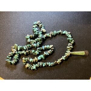 Vintage Boma 14in Turquoise Chip Necklace